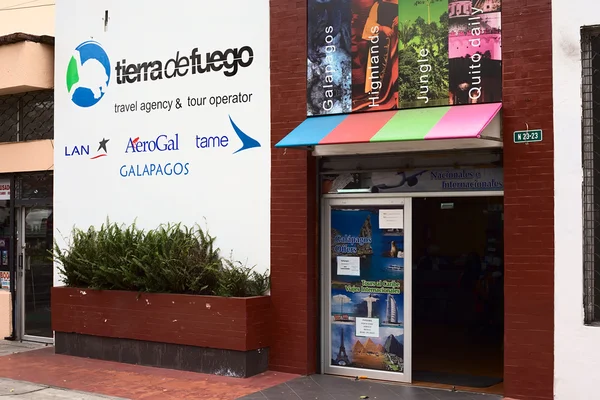 Tierra de Fuego Travel Agency in Quito, Ecuador — Stock Photo, Image