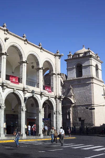 Plaza de Armas en Arequipa, Perú — Foto de Stock