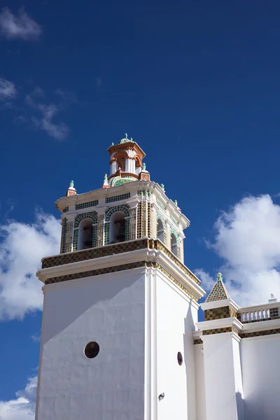 Bell Tower of the Basilica of Copacabana in Bolivia — Stock Photo, Image