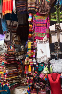 Hediyelik eşya ve el sanatları dükkan La Paz, Bolivya