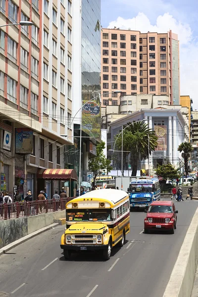 Avenida Villazon em La Paz, Bolívia — Fotografia de Stock