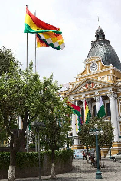 Palazzo legislativo in Plaza Murillo a La Paz, Bolivia — Foto Stock