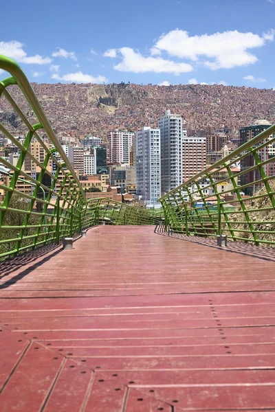 Via Balcon Caminho pedestre em La Paz, Bolívia — Fotografia de Stock