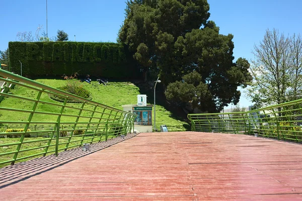 Balcon pěší stezce v La Paz, Bolívie — Stock fotografie