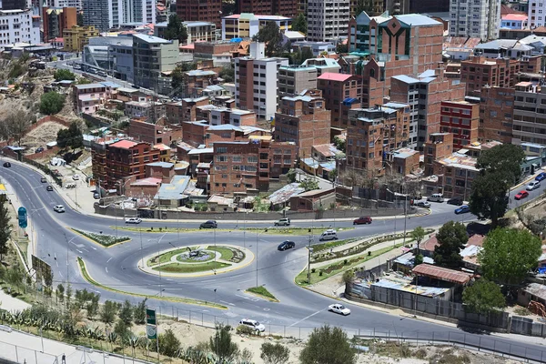 Rond-point en La Paz, la Bolivie Images De Stock Libres De Droits