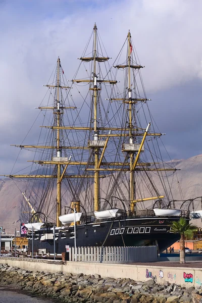 Replica of the Ship Esmeralda in Iquique, Chile — Stock Photo, Image