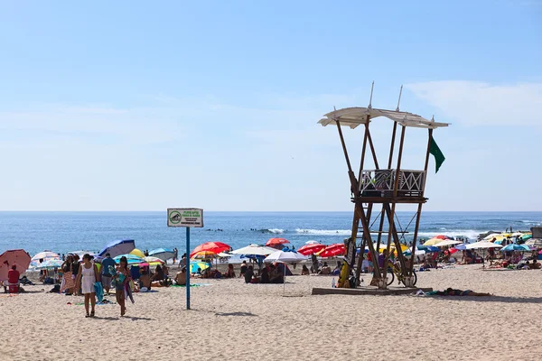 Watchower plavčík na pláži Cavancha Iquique, Chile — Stock fotografie