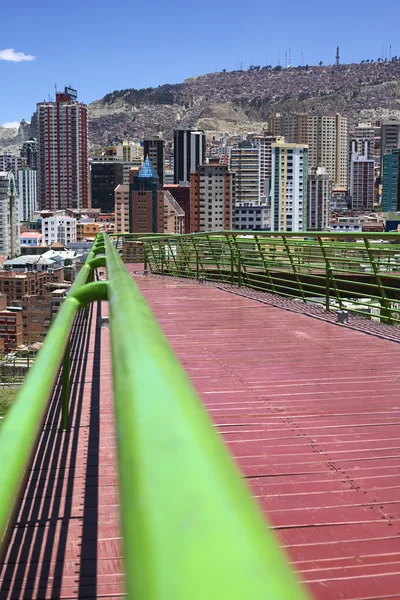 Via Balcon Caminho pedestre em La Paz, Bolívia — Fotografia de Stock