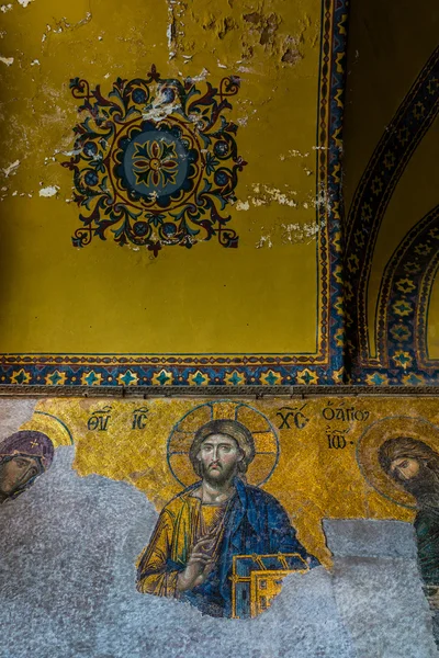 Mosaikbild bei Hagia sophia — Stockfoto