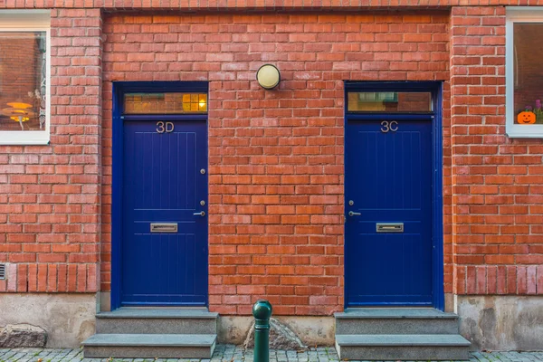 Kleurrijke huis buitenkant in Malmö — Stockfoto