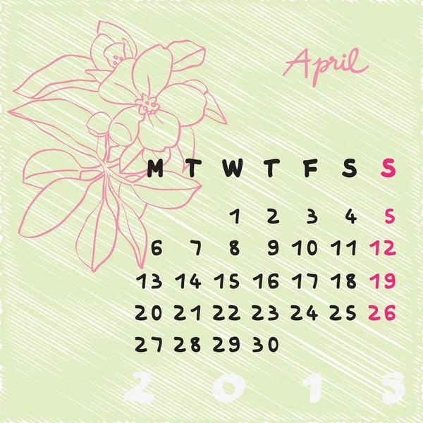 Abril 2015 flores — Fotografia de Stock