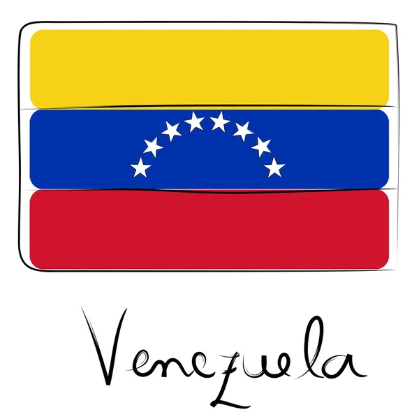 Venezuela lobogója firka — Stock Fotó
