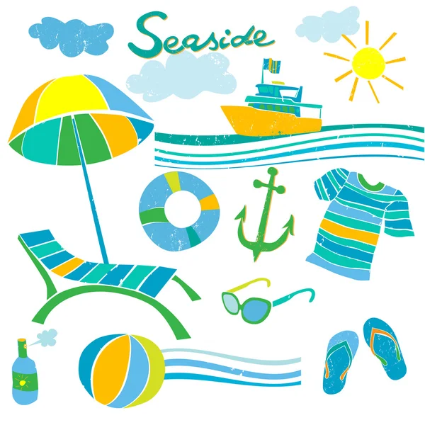 Summer beach accessories — Stock Photo, Image