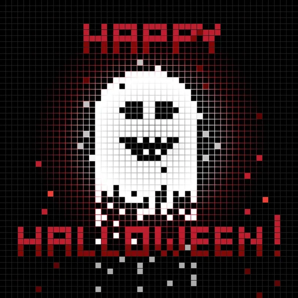 Pixel fantôme d'Halloween — Photo