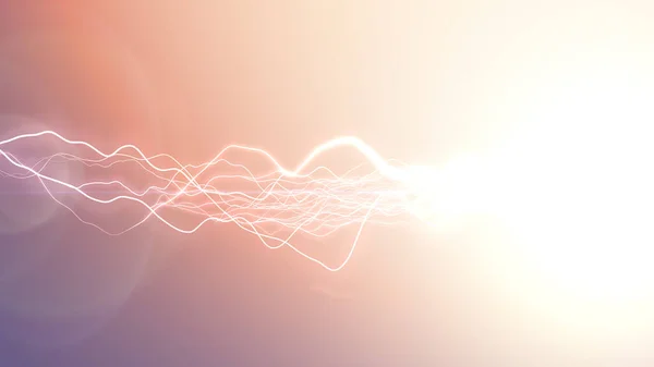 Блискавка Кольоровому Фоні Енергетичні Удари — стокове фото