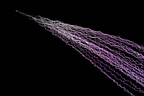 Onda Punti Linee Tessitura Sfondo Astratto Struttura Della Connessione Rete — Foto Stock