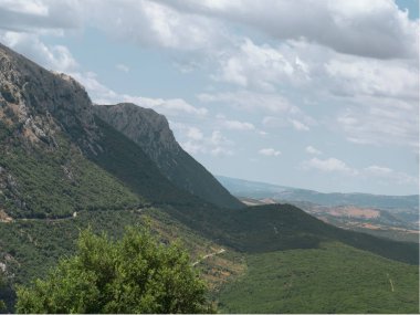 mountains of siniscola, sardinia. monte albo. clipart
