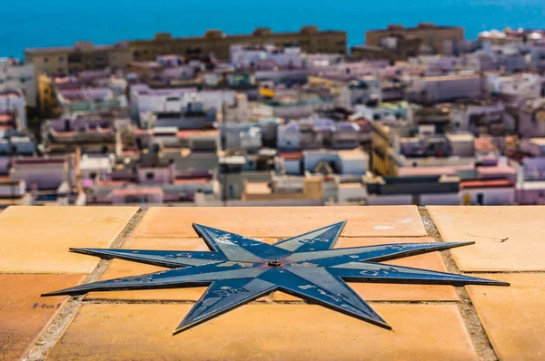 Vista aérea de Cádiz da Torre Tavira Andaluzia Espanha — Fotografia de Stock