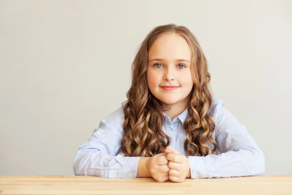 Little girl in business style — Stock Photo, Image