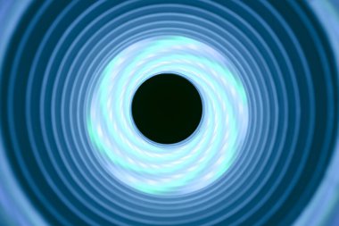 Su mavisi neon ışıklı güzel soyut girdap tünel arkaplan örtüsü deisgn için desenli.