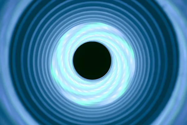 Piękny Abstrakcyjny Wirujący Tunel Wodno Niebieskim Neonowym Światłem Tle Pttern — Zdjęcie stockowe