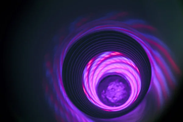 Абстрактный Тоннель Фиолетовым Светом Заднем Плане — стоковое фото