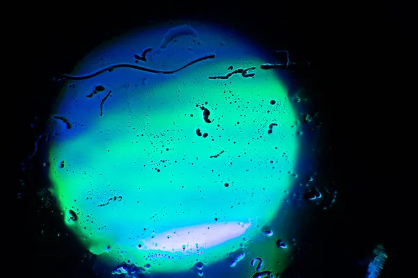 Close Virus Cell Microscope Abstract Dark Background Pattern Design — Stockfoto
