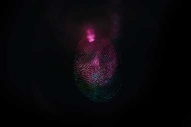 Tasarım için arkaplan dokusundaki güzel, soyut renkli parmak izini kapat. Makro fotoğrafçılık görünümü.