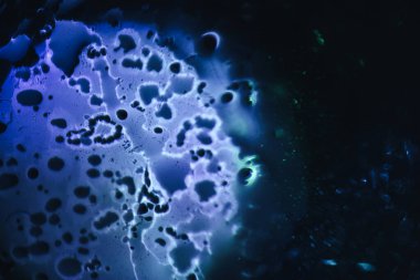 Close up virus, cell microscope abstract in the dark. Background pattern for design.	