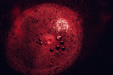 Güzel, soyut, sürrealist ışık, pastel, kara büyü damlaları. Tasarım için arkaplan modeli. Makro fotoğrafçılık görünümü.