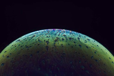 Sabun köpüğü topu soyut arkaplan dokusu yarım daire. Uzay Modeli ya da Evren Gezegeni için güzel arkaplan deseni