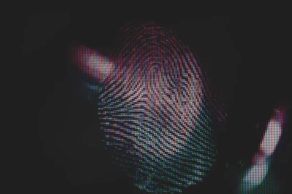 Close Beautiful Abstract Fingerprint Background Texture Design Macro Photography View —  Fotos de Stock