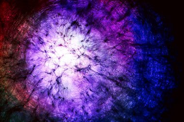 Renkli ışıkta güzel soyut dokuma çemberi. Tasarım için arkaplan modeli. Makro fotoğrafçılık görünümü.