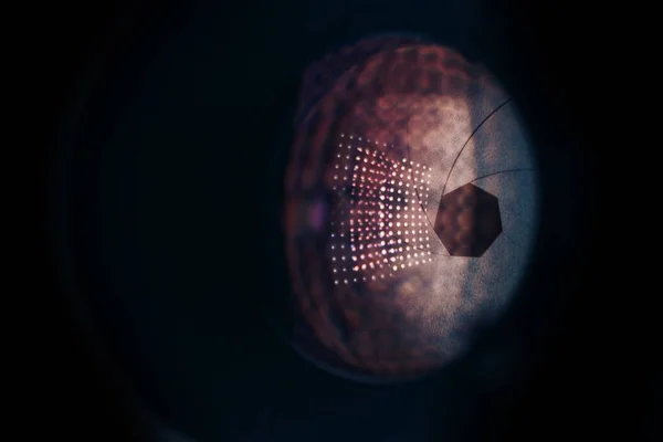 Красива Абстрактна Єктив Камери Скляним Відображенням Шаблон Тла Дизайну — стокове фото