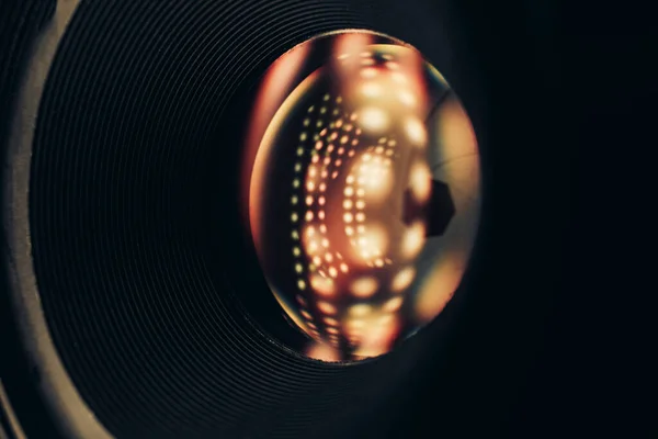 Mooie Abstracte Camera Lens Achtergrond Multi Gekleurde Glas Reflectie — Stockfoto