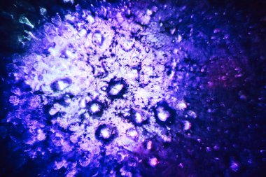 Soyutlama çok renkli su damlası. Tasarım için arkaplan modeli. Makro fotoğrafçılık görünümü.