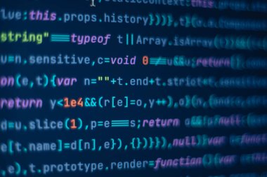 Ekran konsepti tasarımı. Bulut bilgi akışı. Soyut teknoloji geçmişi. Java Yazılım Mühendisi kavramı. Monitörde şifreli veri var. Python ikili kodu. Mobil uygulama tasarımı kavramı.