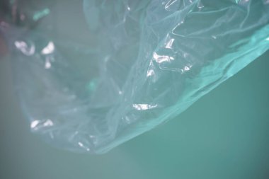 Tasarım için plastik torba soyut arkaplan deseni dokusu. Plastik Torba Konsepti yok, dünyayı kurtar, dünyayı koru.