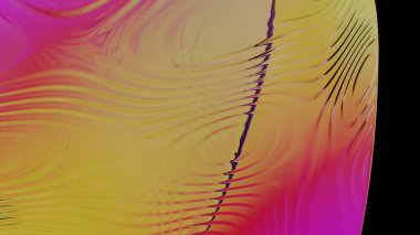 Soyut dalga deseni koyu renk tasarımı, doku, dijital sanat. Web ve yazdırma tasarımı için yüksek kaliteli soyut resim.