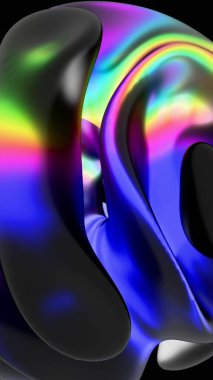 Soyut dalga deseni koyu renk tasarımı, doku, dijital sanat. Web ve yazdırma tasarımı için yüksek kaliteli soyut resim.