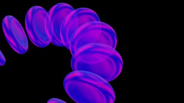 Koyu bir arkaplan karşısında çeşitli renklerde dikey çizgilerin canlı bir deseni.