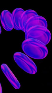 Koyu bir arkaplan karşısında çeşitli renklerde dikey çizgilerin canlı bir deseni.