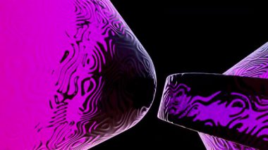 Koyu bir arkaplan karşısında çeşitli renklerde dikey çizgilerin canlı bir deseni.