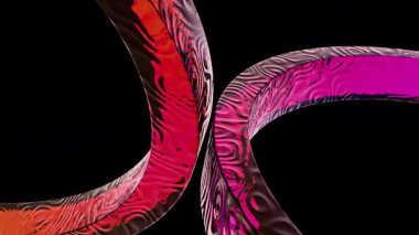 Koyu bir arkaplan karşısında çeşitli renklerde dikey çizgilerin canlı bir deseni.