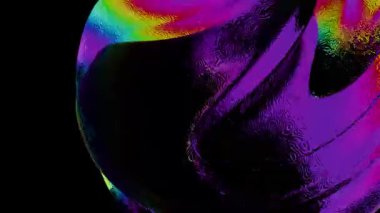 Koyu bir arkaplan karşısında çeşitli renklerde dikey çizgilerin canlı bir deseni.