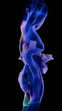 Soyut renkli dalga desenleri canlı, dijital sanat, arka plan. Web ve yazdırma tasarımı için yüksek kaliteli soyut resim.