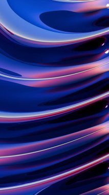 Kırmızı ve Mavi ile soyut Veri Görselleştirmesi pürüzsüz ışıklandırma ve derinliğe sahip modern bir soyut arkaplan olarak oluşturuldu. Teknoloji projeleri, sunumlar, sosyal medya, web ve baskı tasarımı için ideal.