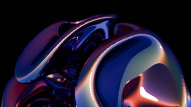 Kırmızı ve Mavi ile soyut Veri Görselleştirmesi pürüzsüz ışıklandırma ve derinliğe sahip modern bir soyut arkaplan olarak oluşturuldu. Teknoloji projeleri, sunumlar, sosyal medya, web ve baskı tasarımı için ideal.