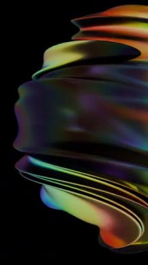 Renkli soyut geometrik şekiller dinamik bir görsel etki yaratır.