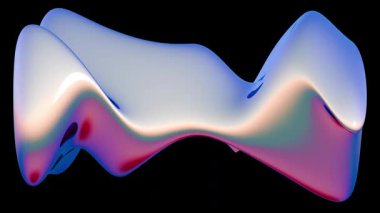 Renkli soyut geometrik şekiller dinamik bir görsel etki yaratır.